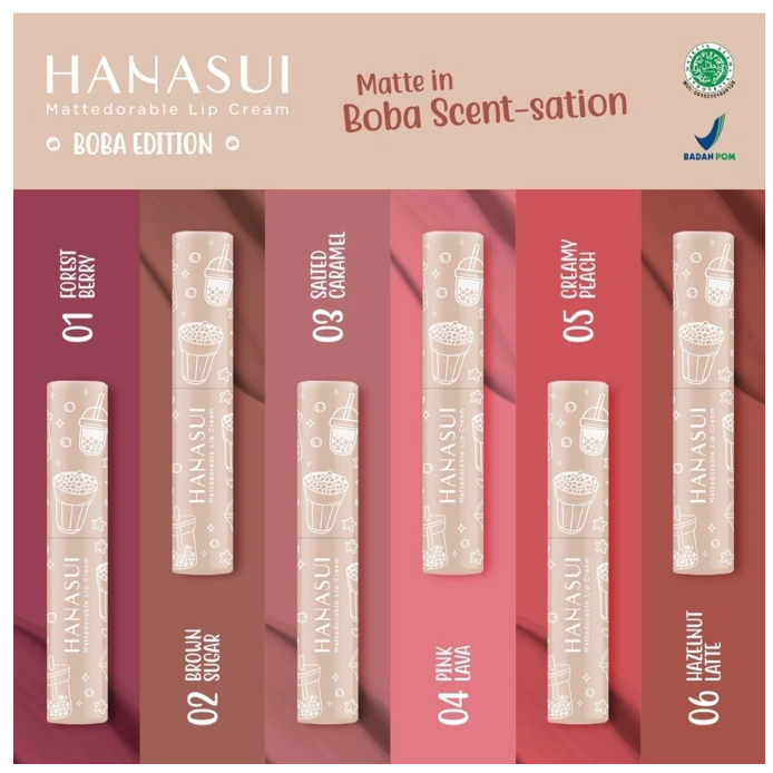 HANASUI LIP CREAM BOBA EDITION / Hanasui Boba