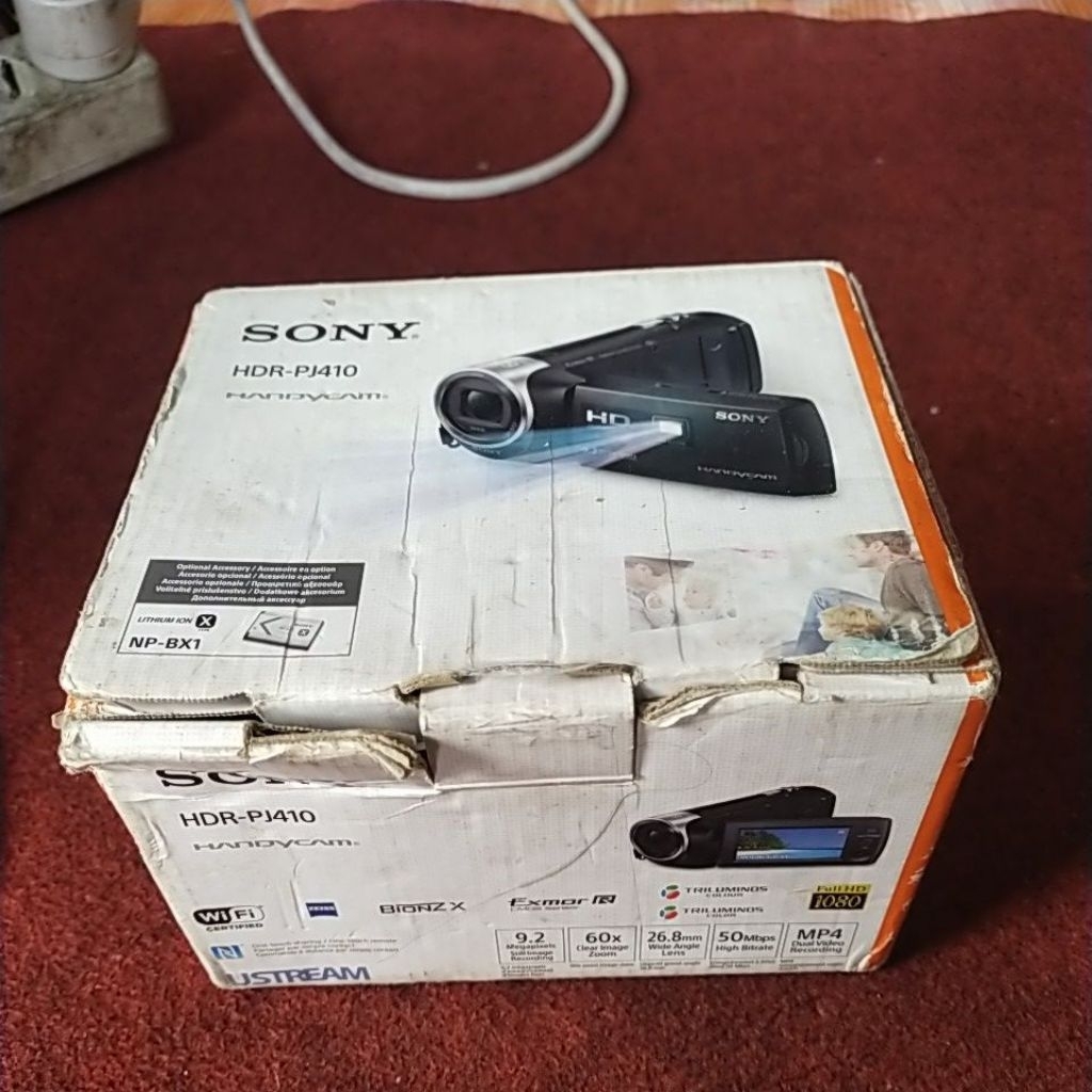dusbox sony hdr-pj410 dus box sony hdr-pj410 kardus sony hdr-pj410
