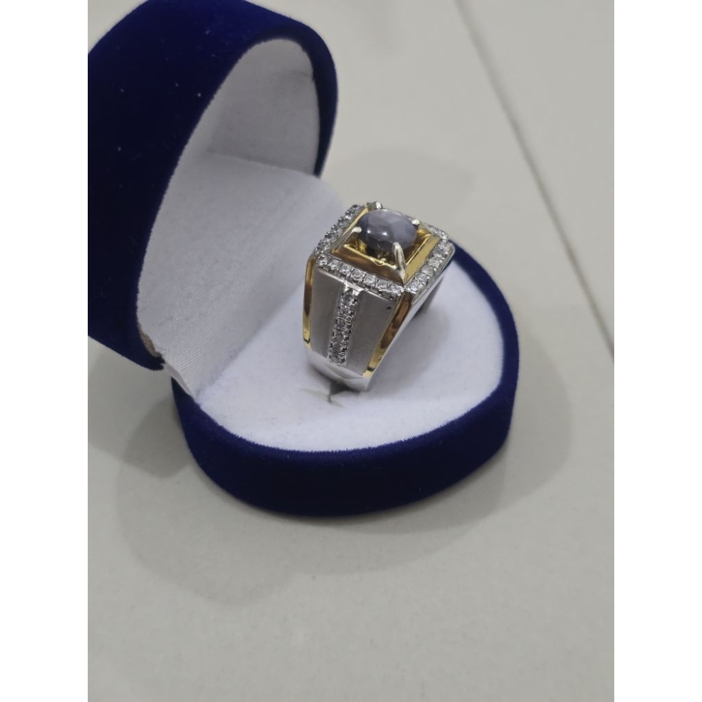 Natural Star Sapphire + memo GRI