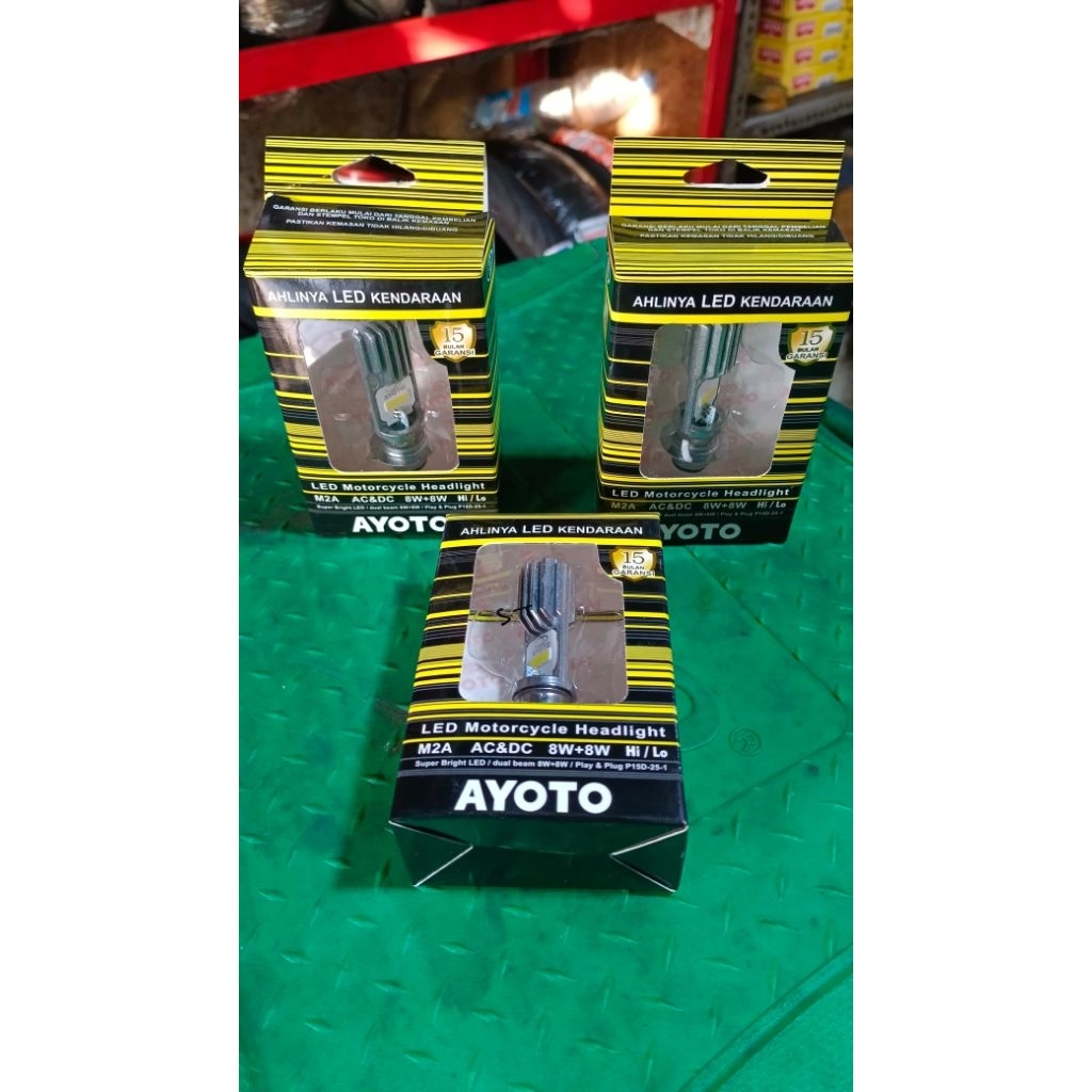 Lampu Depan LED Merk AYOTO Original