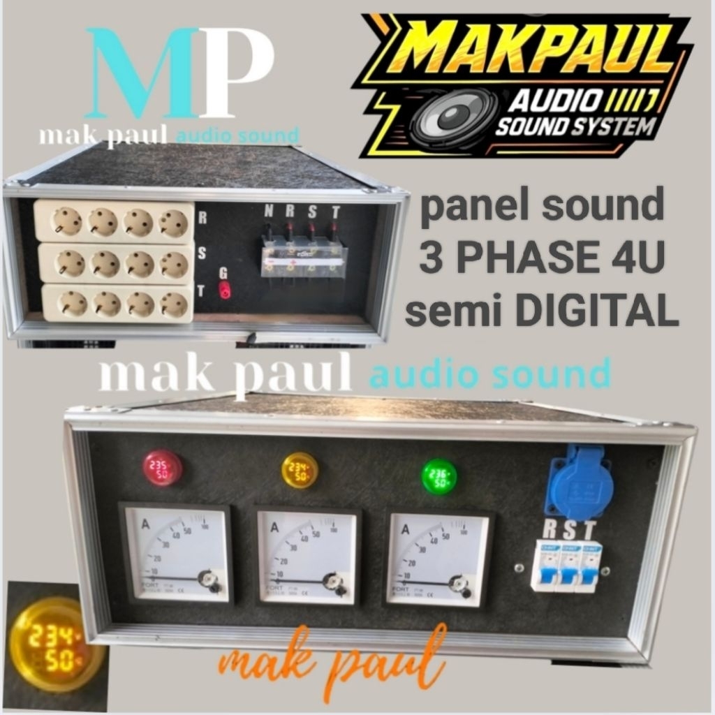 Panel listrik genset 3 PHASE semi DIGITAL panel Sound System
