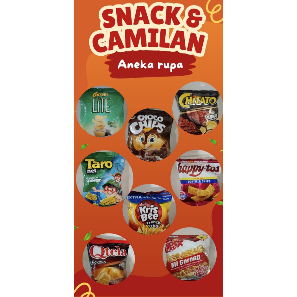 

Aneka snack camilan/Cemilan gurih/Camilan Renyah