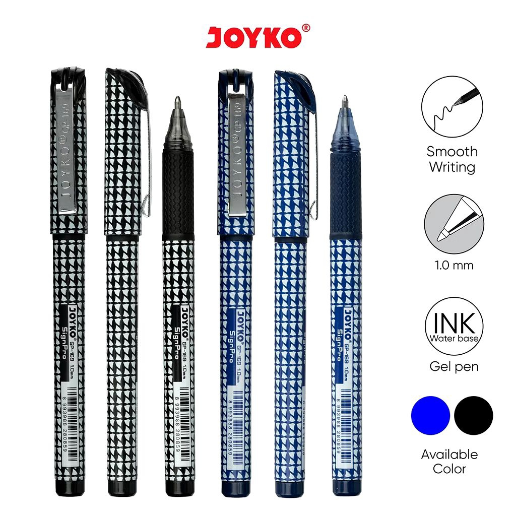 

Joyko GP-169 Sign Pro | Gel Pen 1.0mm | Pulpen Gel | Pena Jel | Pen Tanda Tangan | Bolpoin Paraf