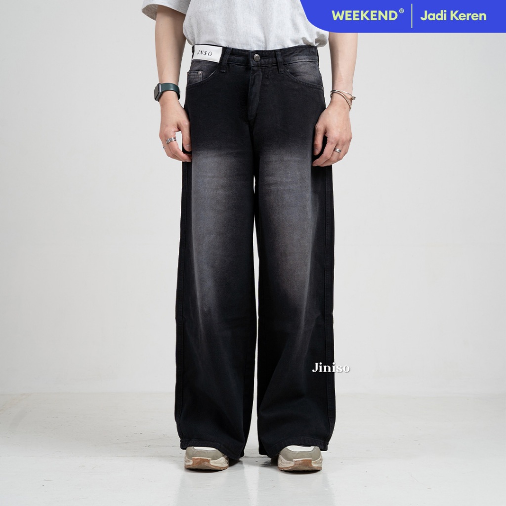 JINISO Oversize Baggy Loose Jeans Pria 773