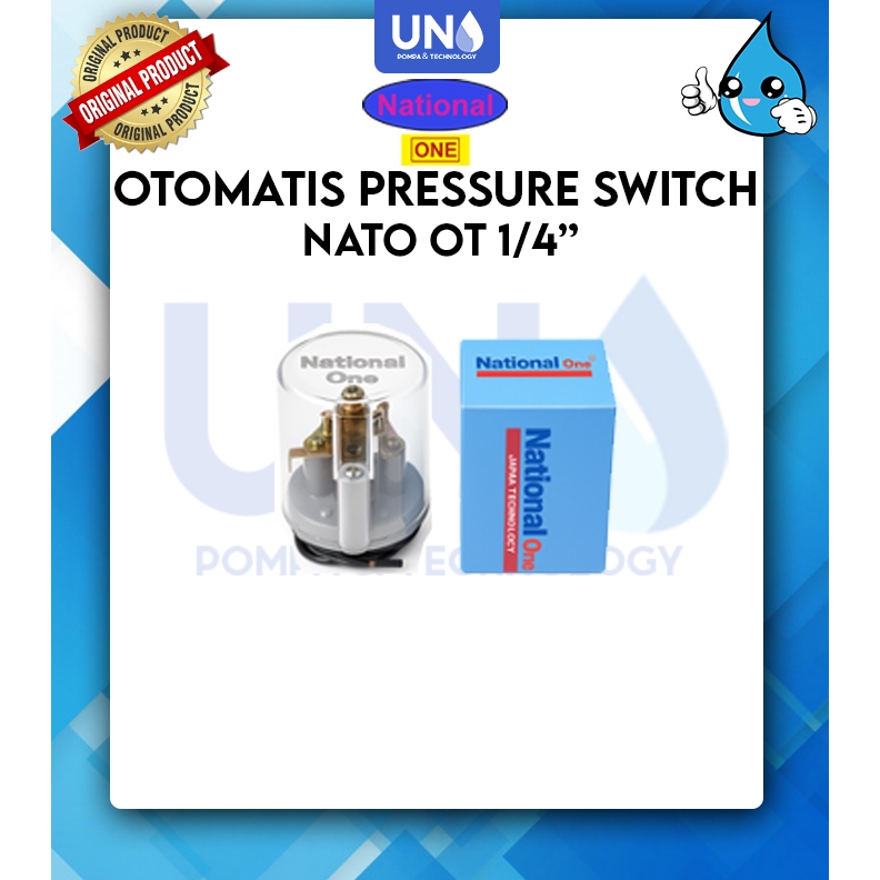 Otomatis Pompa Air Pressure Switch National One 1/4 inch