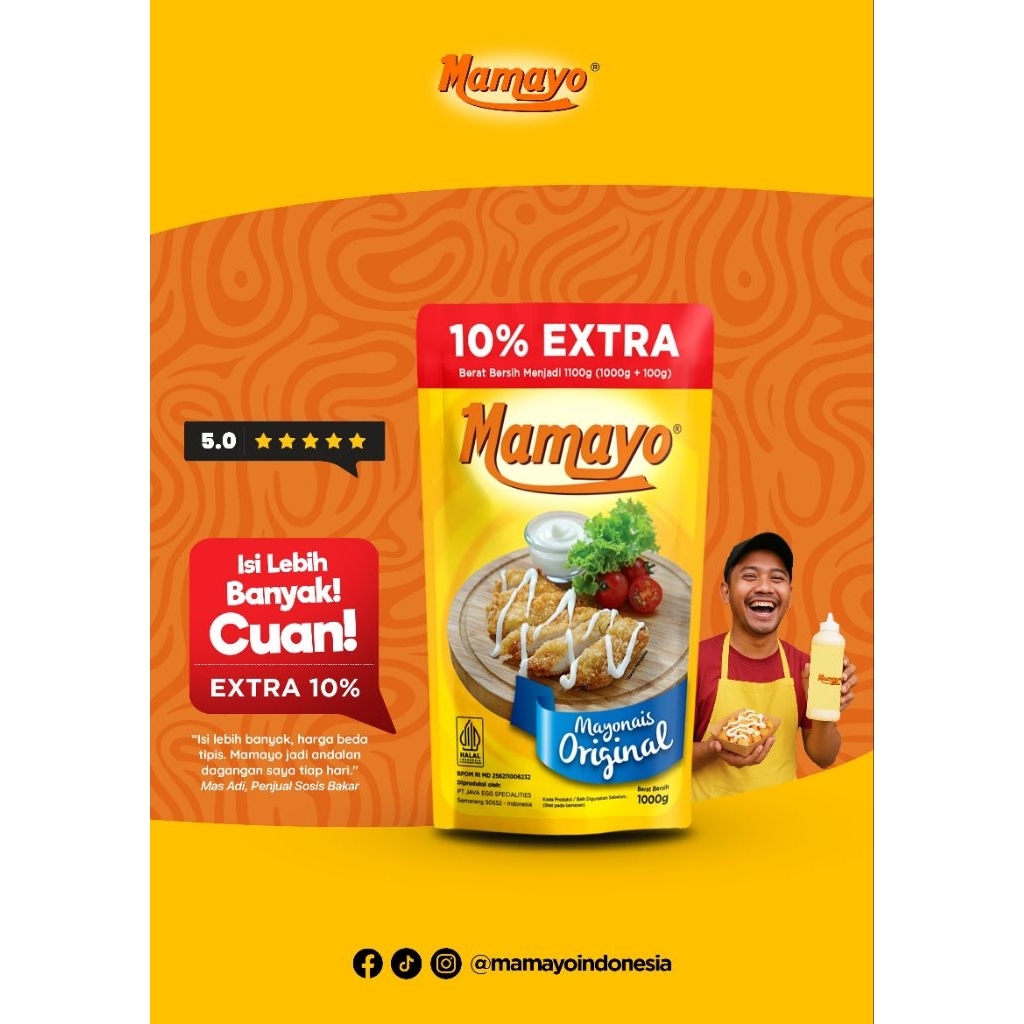 

Mayonaise MAMAYO 1Kg + 10%