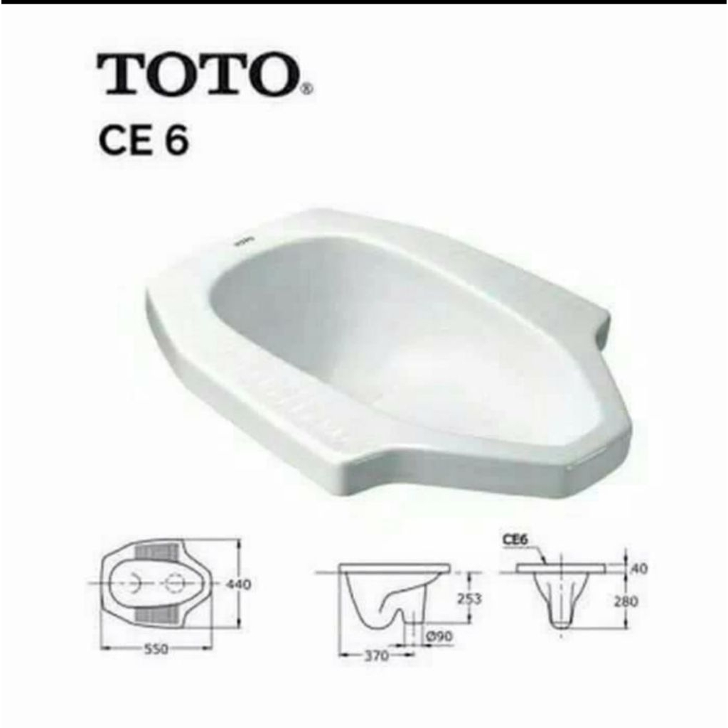 Closet Jongkok Toto C6 Corong | Closet Jongkok Lantai Atas Toto