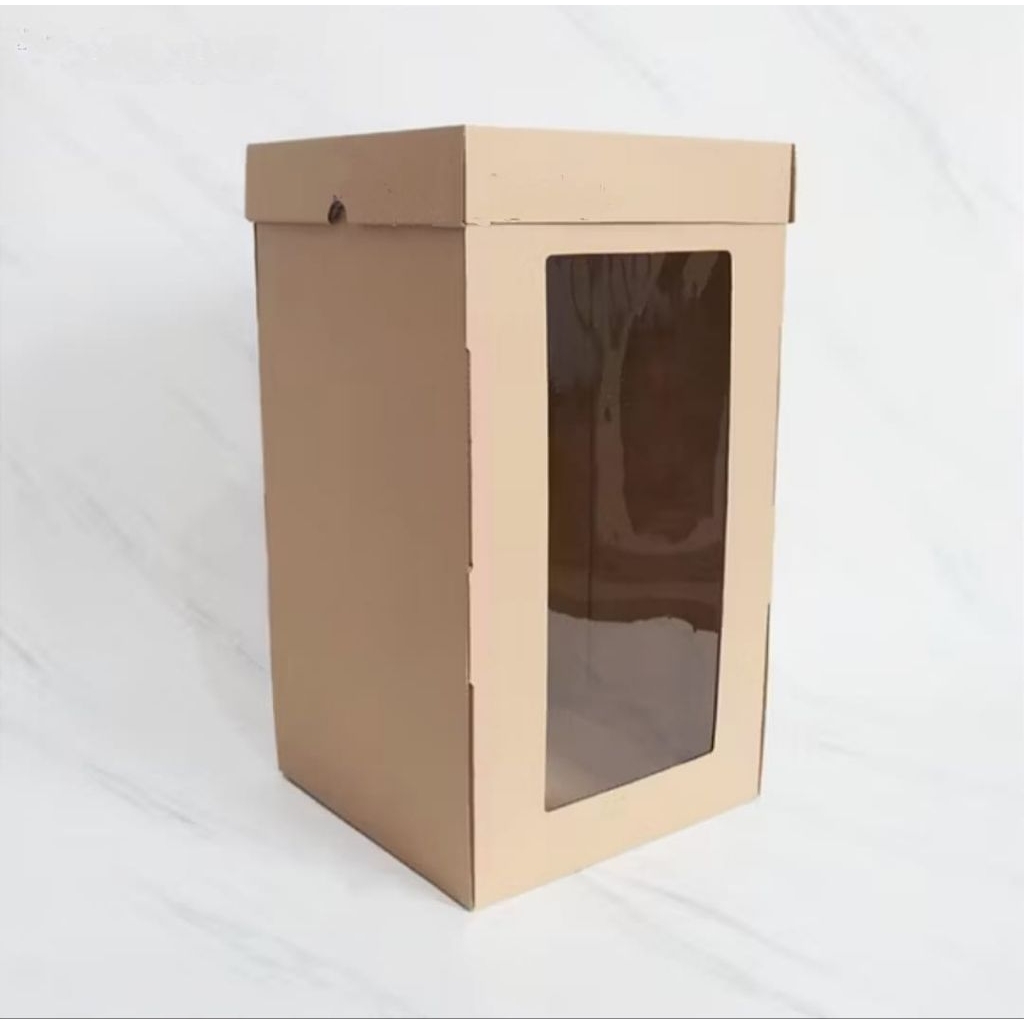 Box Cake 30x30x35 Dus Kue 30 x 30 x 35 Tall Cake Box Window Mika