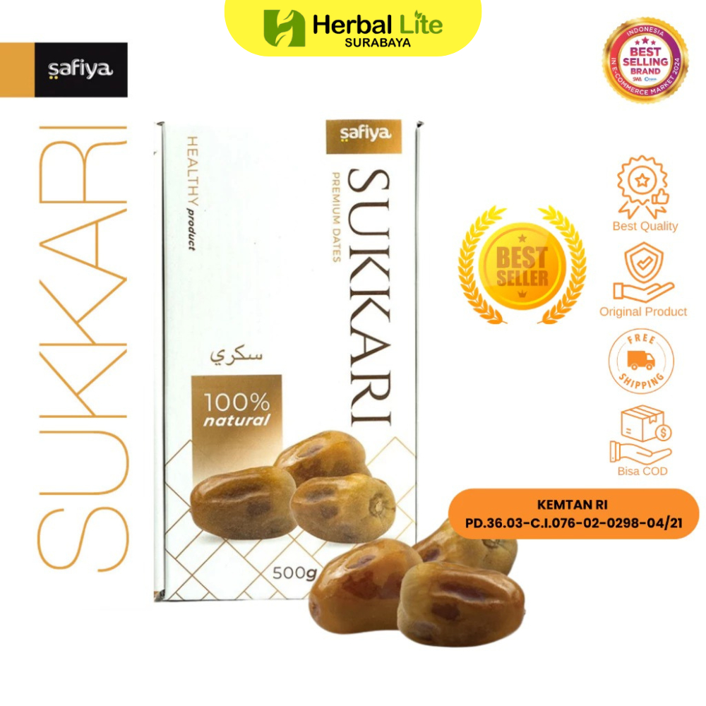 

Safiya Kurma Sukari 500 Gram King Dates Original / Kurma Sukari