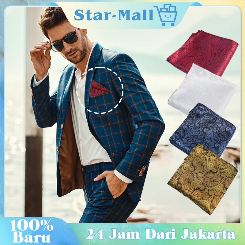 Sapu Tangan Pola Bunga Sapu Tangan Kantong Jas Handkerchief