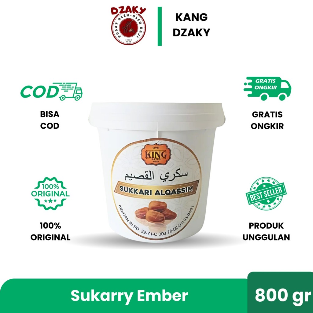 

Sukarry Ember 800Gr Ember | Kurma Al-Qosim Sukkari Premium