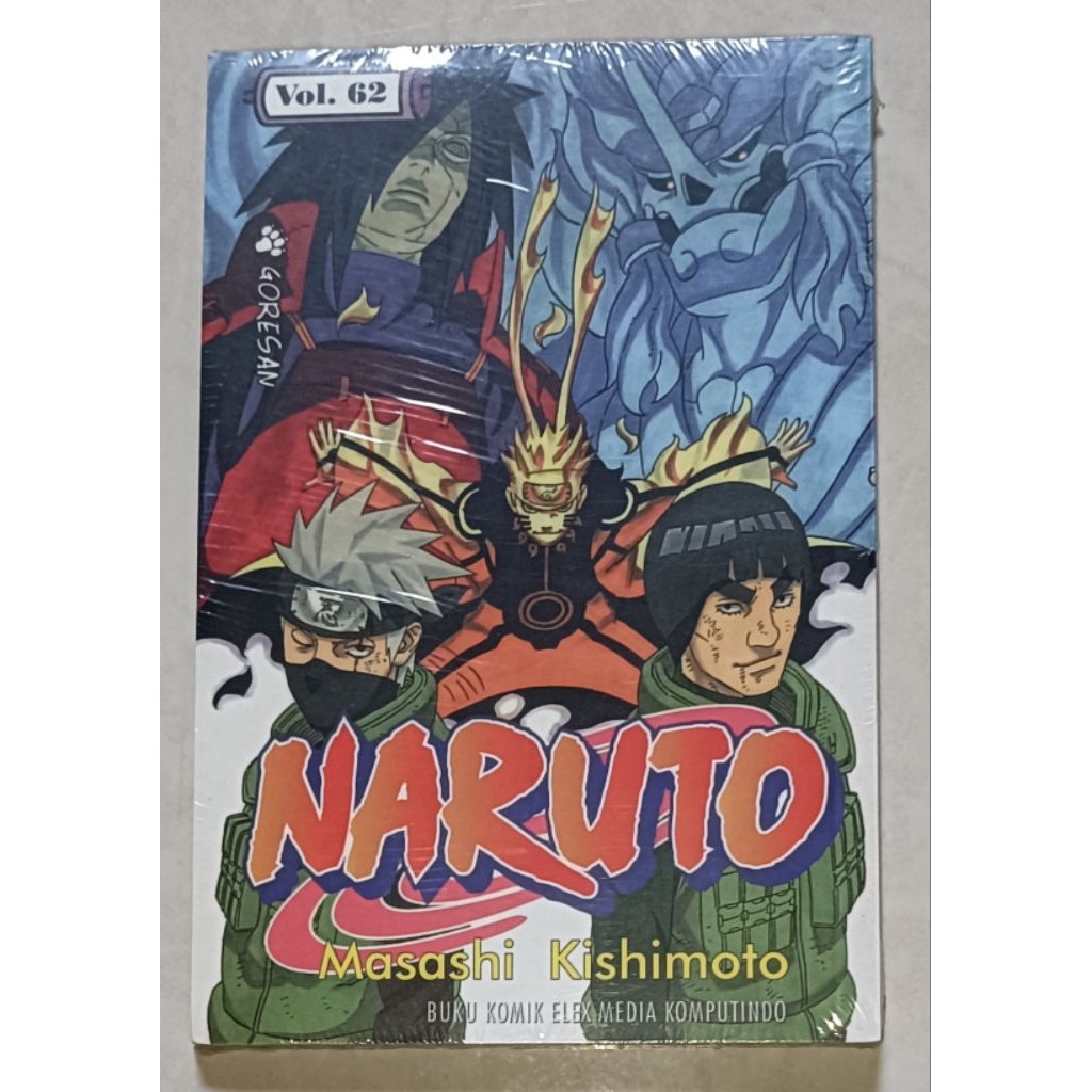 komik Naruto vol 62 original segel