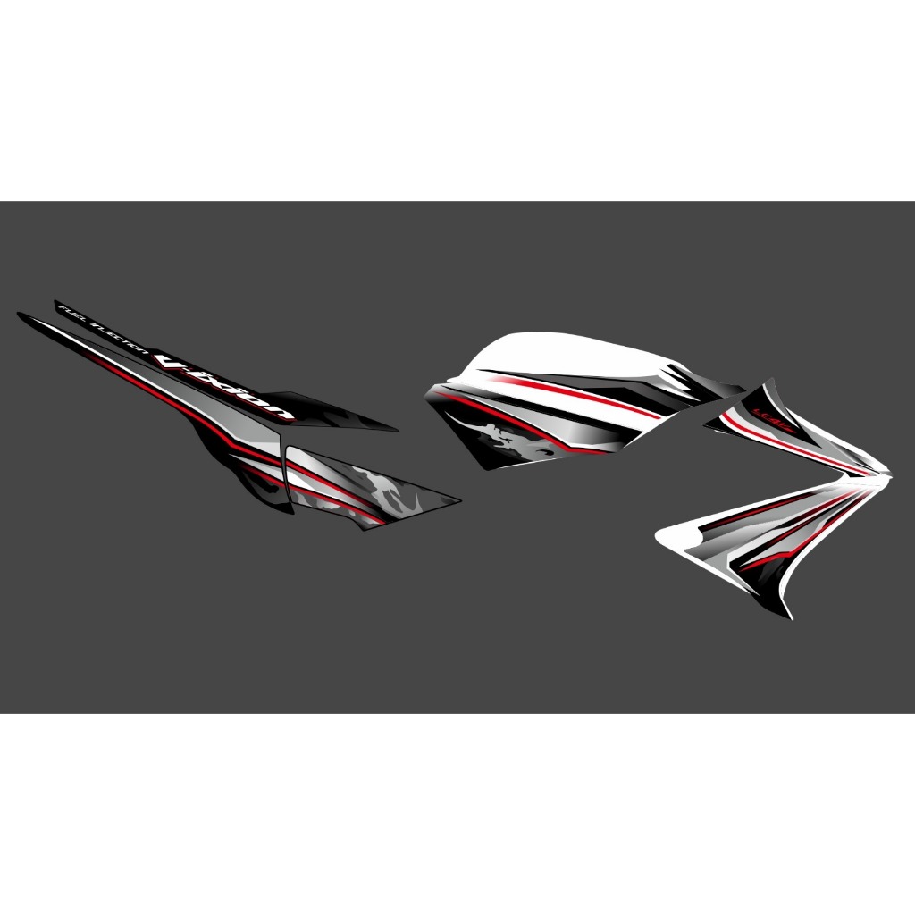 STRIPING STICKER VIXION OLD TRANSPARAN ALL POLET LIST BENING DESIGN ORIGINAL