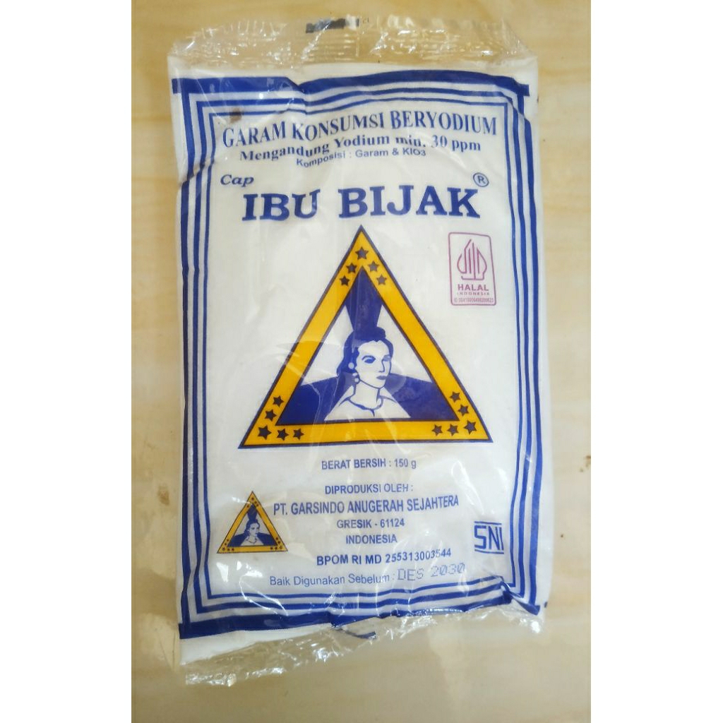 

Garam konsumsi beryodium 150g cap Ibu Bijak
