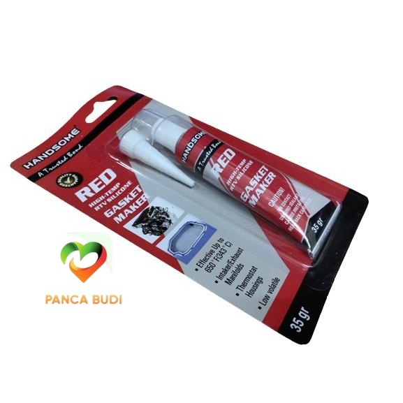 

Lem High Temp Red Silicone Sealant RTV Silikon Merah 650 35gr Handsome - PANCA BUDI88