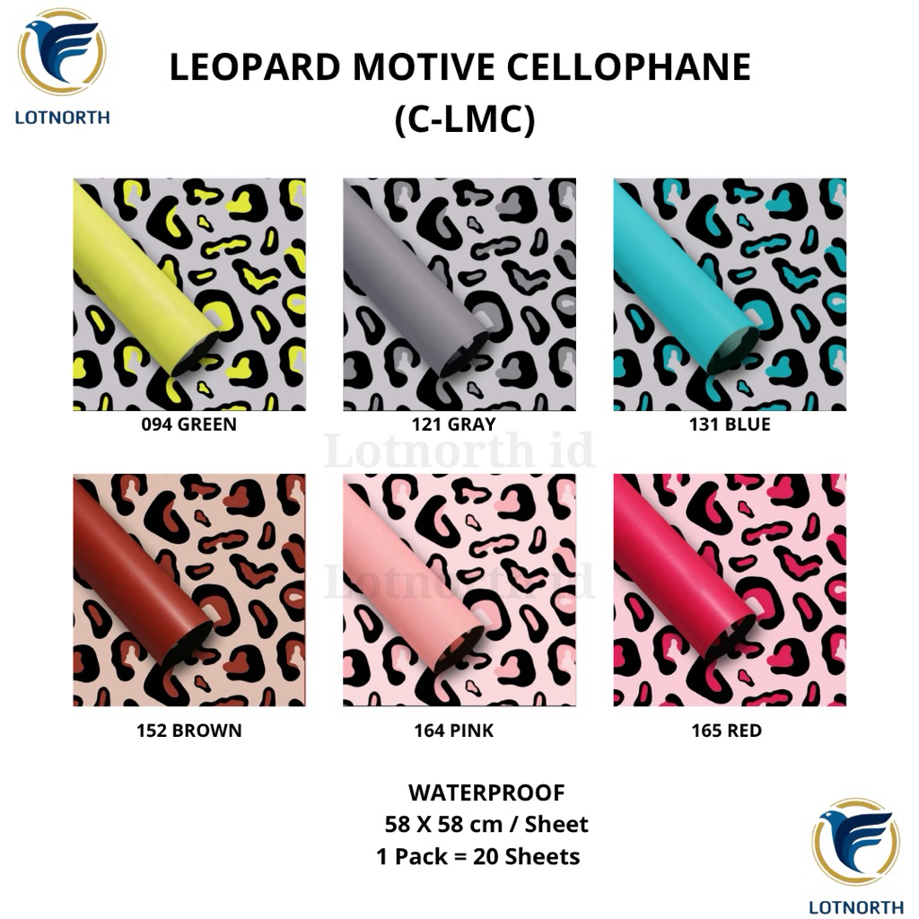 

[1 pack] C-LMC / Kertas Buket Bunga / Wrapping Paper Cellophane / Leopard Motive Cellophane / Kertas Buket Motif Leopard Macan Tutul/ Flower Paper Craft / Kertas Celopen / Plastik Bunga