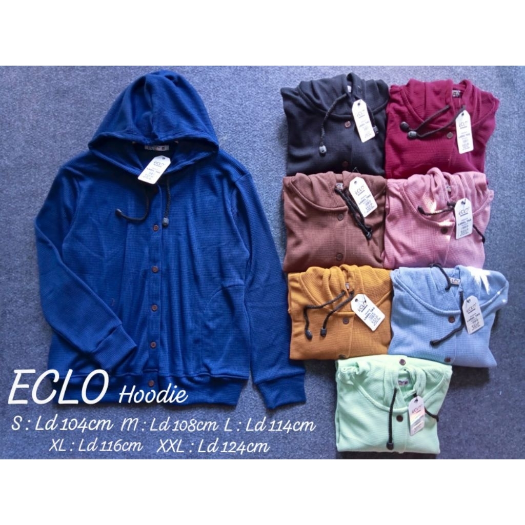 Jaket Hoodie Cewek ECLO
