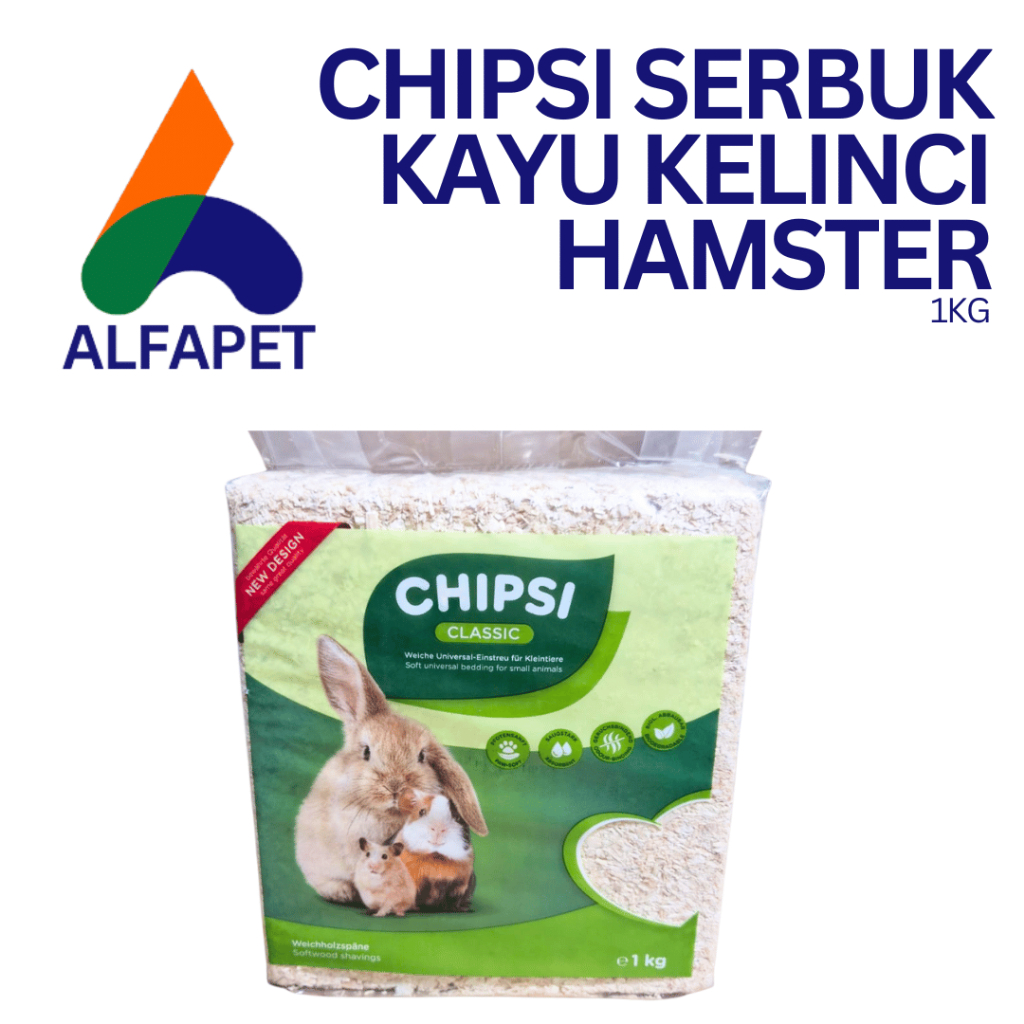 Chipsi serbuk kayu kelinci hamster 1kg