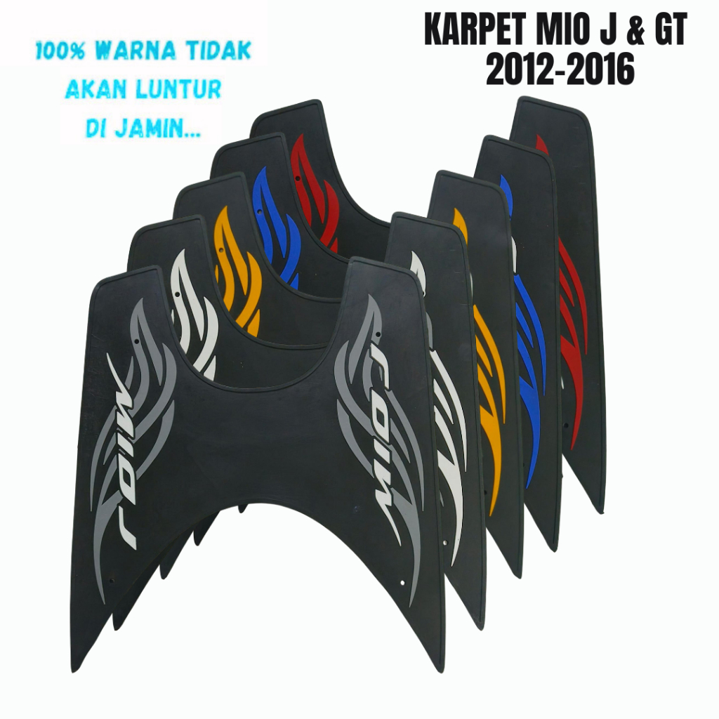Karpet motor Mio J/Mio GT tahun 2012-2016/ pijakan kaki motor mio J/GT 2012-2016