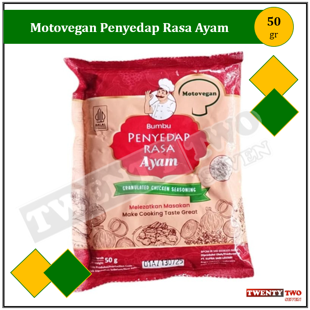 

[doz]|6X Motovegan Penyedap Rasa Ayam 50 gr