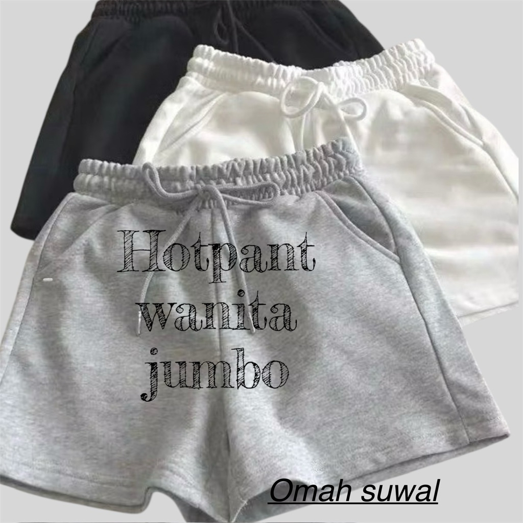 CELANA PENDEK WANITA KOLOR JUMBO CELANA PENDEK KULOT JUMBO SHORT PANT WANITA BIGSIZE HOT PANT WANITA