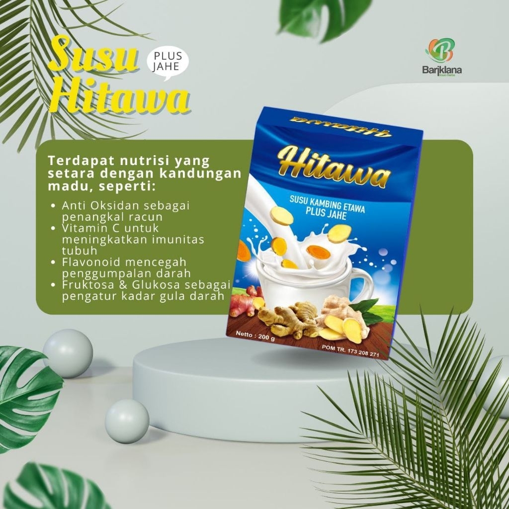 

HITAWA 200gram, Susu Kambing Etawa Plus Herbal (jahe, temulawak & kunyit)