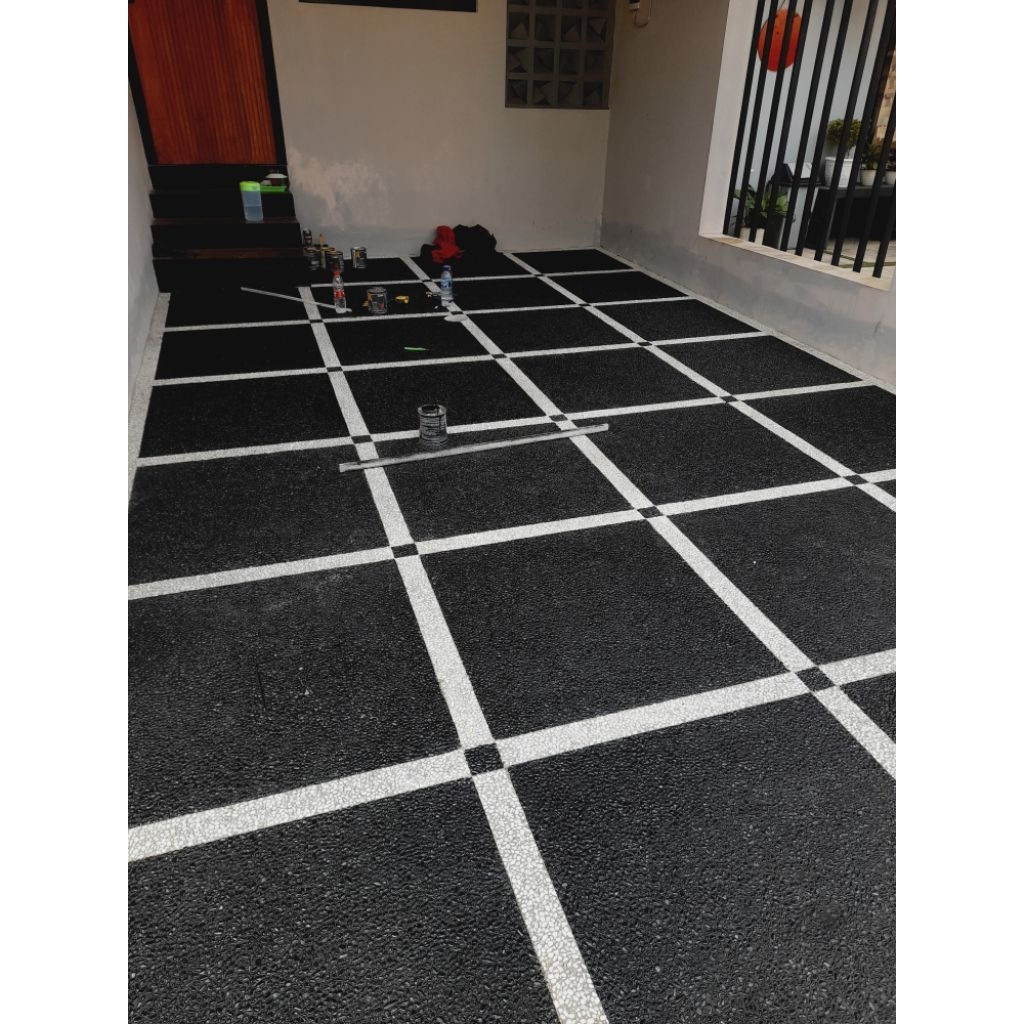 lantai batu alam koral sikat