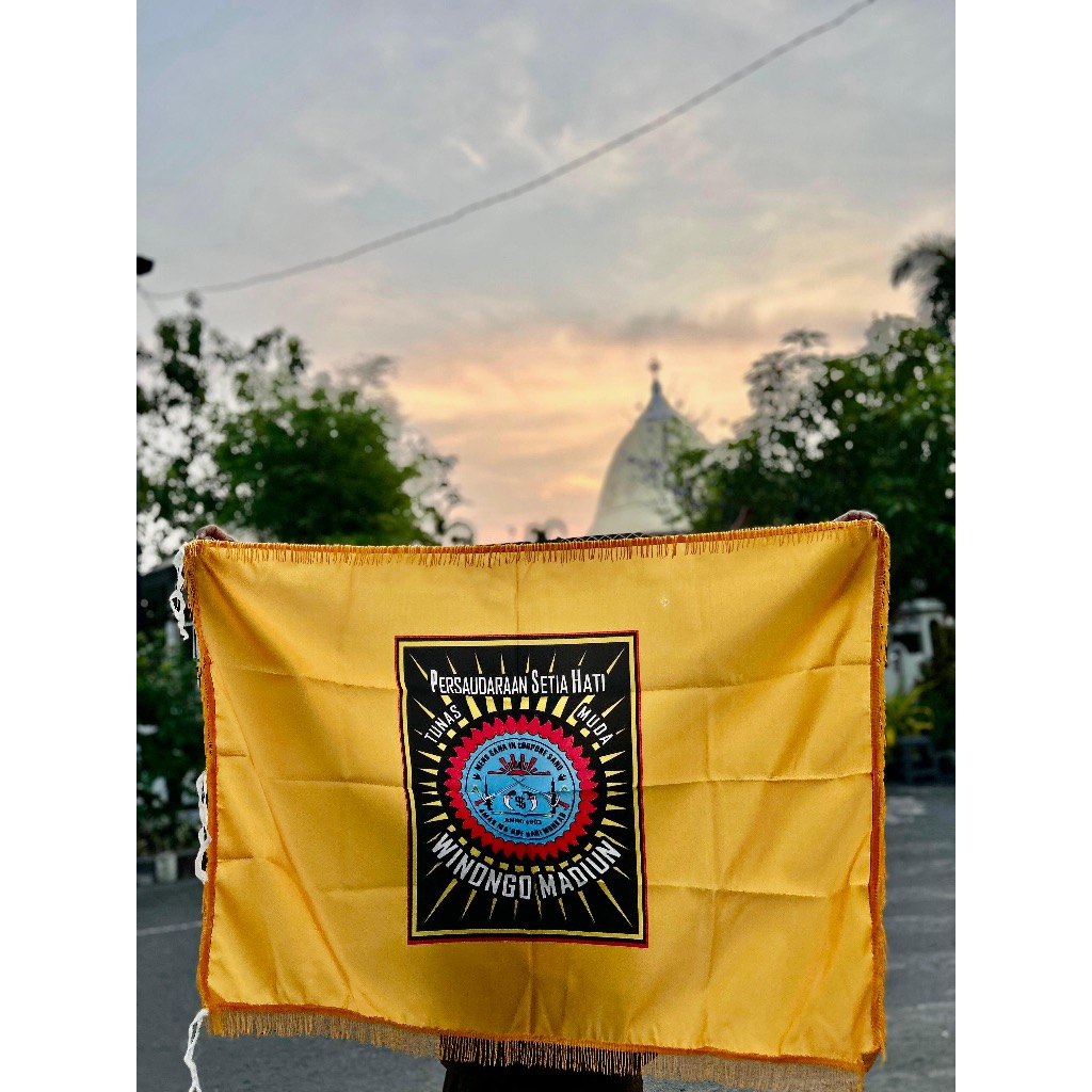 Bendera PSHW Rumbai Bendera PSHW Kuning Bendera Persaudaraan Setia Hati Winongo Madiun