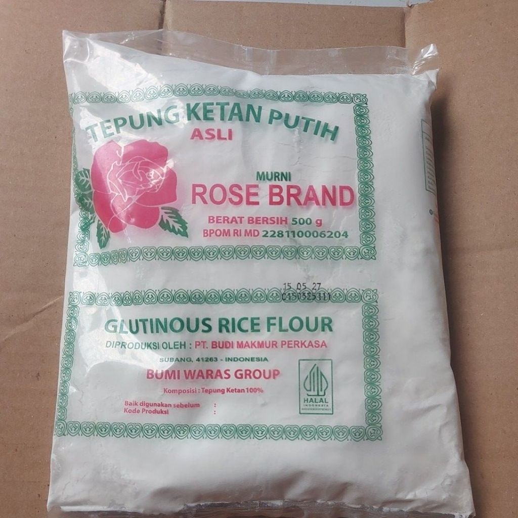 

Tepung Ketan Putih Asli / Rose Brand 500 g