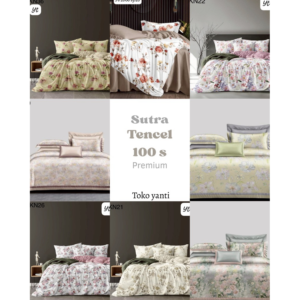 Bedcover set Sutra Tencel 100s | Tencel 100s | Seprei Tencel 100s set Bedcover
