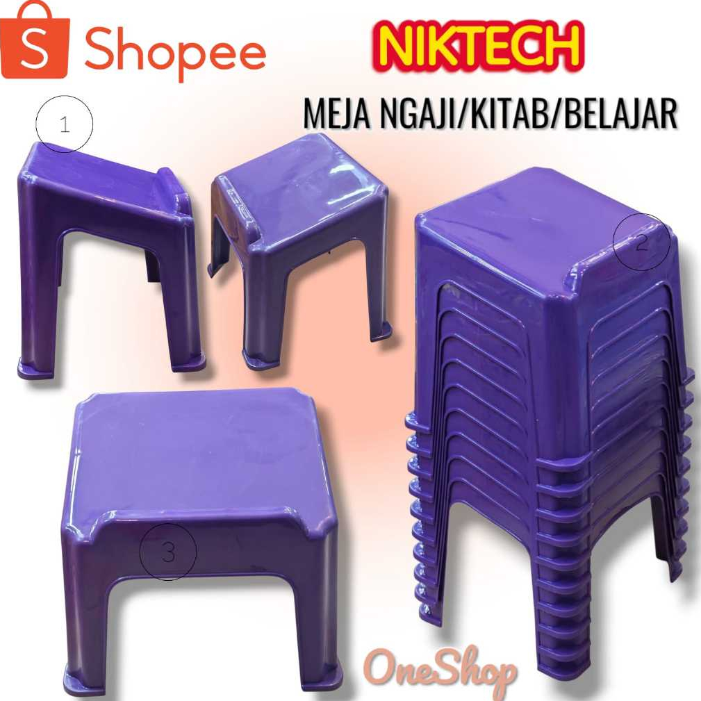 Meja Ngaji/Baca Plastik NTH-Lekar Belajar Warna UNGU