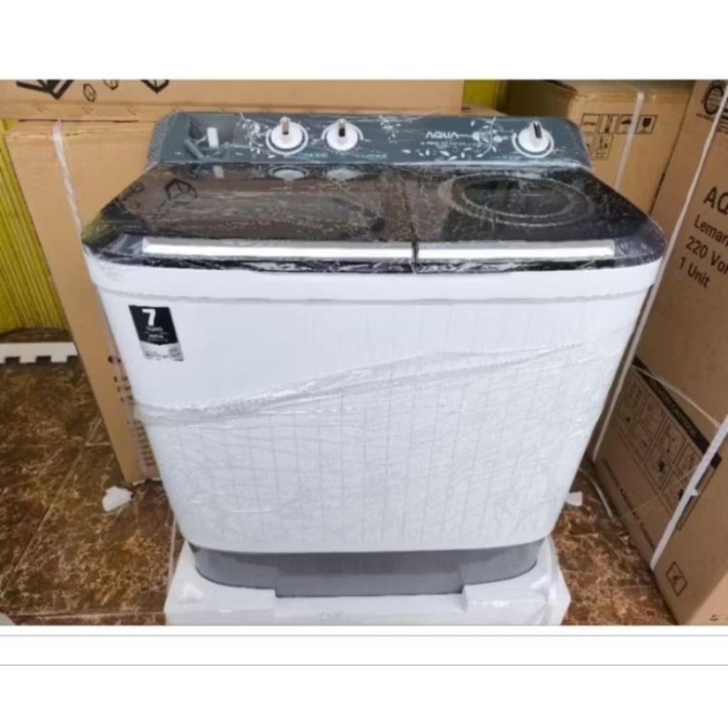 mesin cuci aqua 8kg /mesin cuci 2 tabung aqua 8030ht