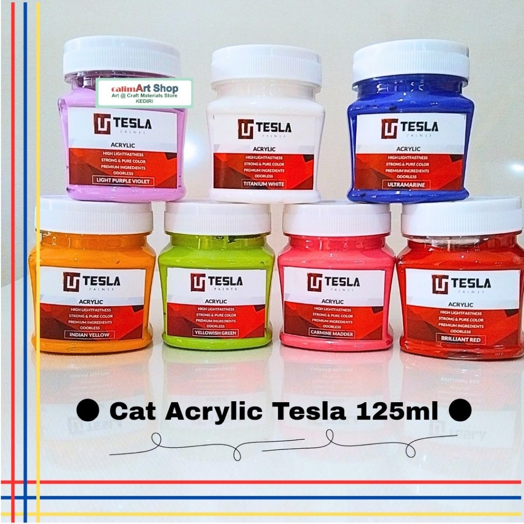 

Cat Akrilik Tesla | Tesla Acrylic Paints | 125ml