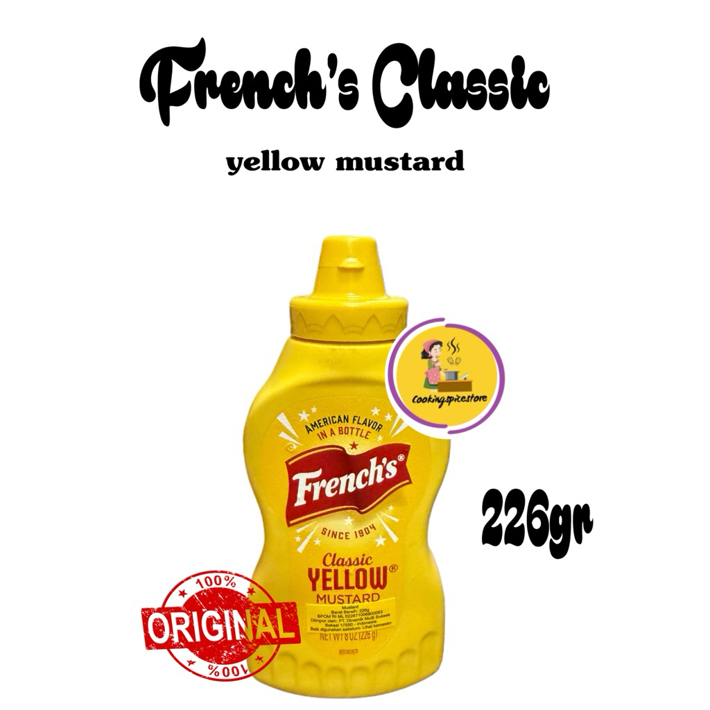 

French’s Classic Yellow Mustard (Squeeze) - Saus mustard kuning 226gr