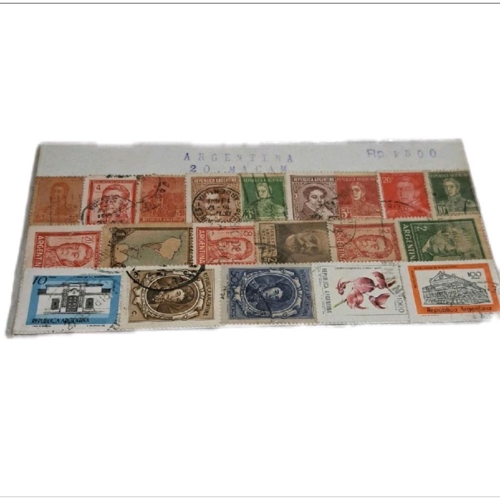 Perangko argentina 20 macam original