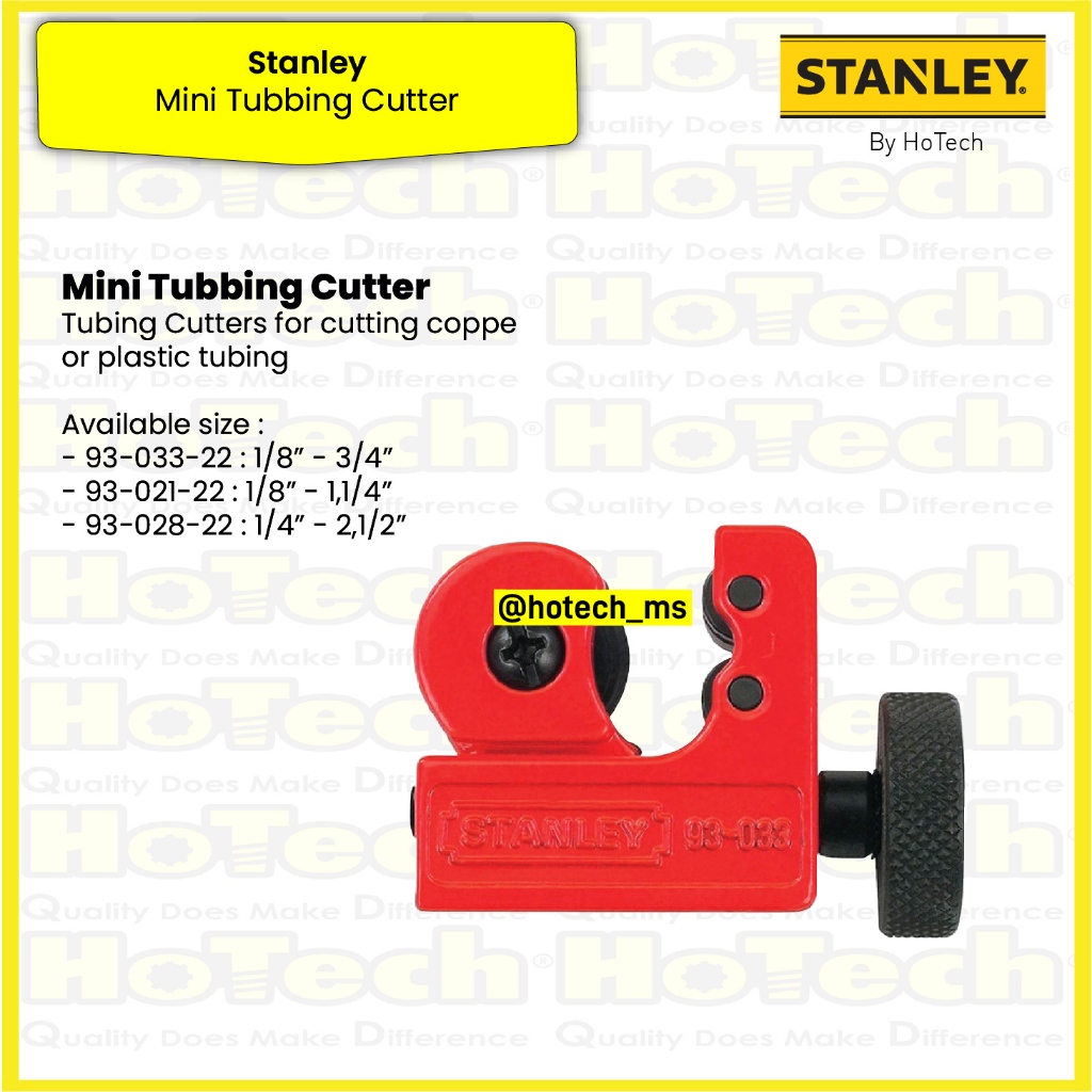 

Stanley Mini Tubing Cutter Size 1/8" 1/4