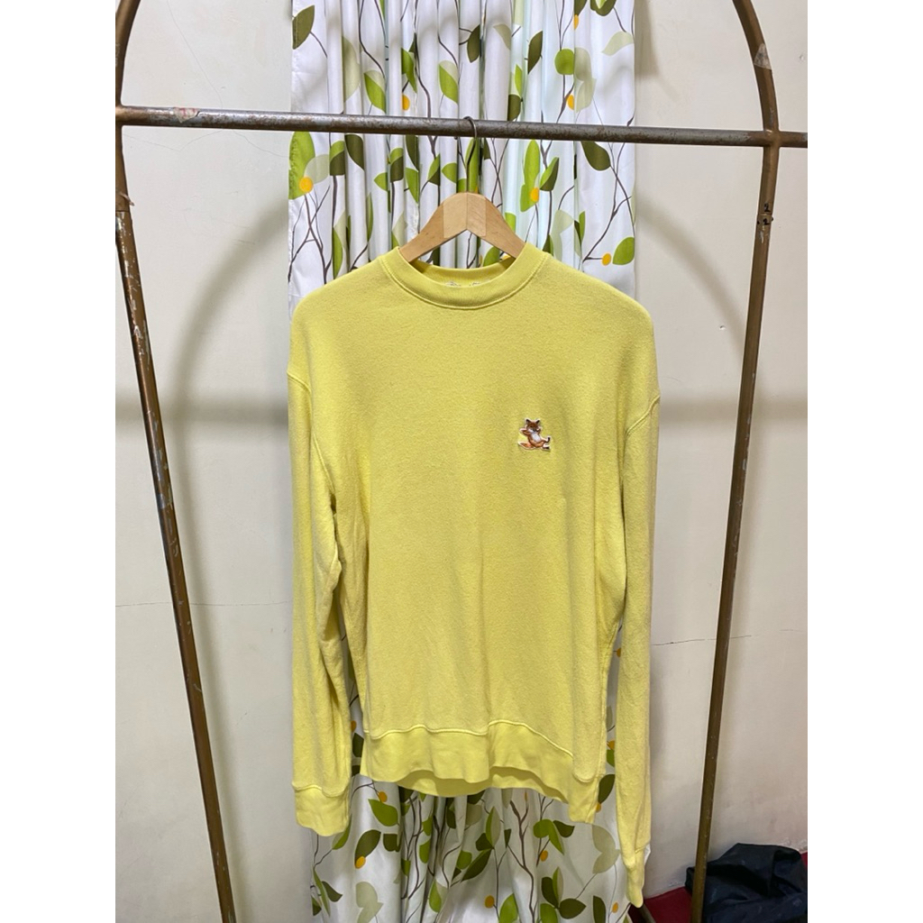 Crewneck Sweater Maison Kitsune original preloved second bekas pakai
