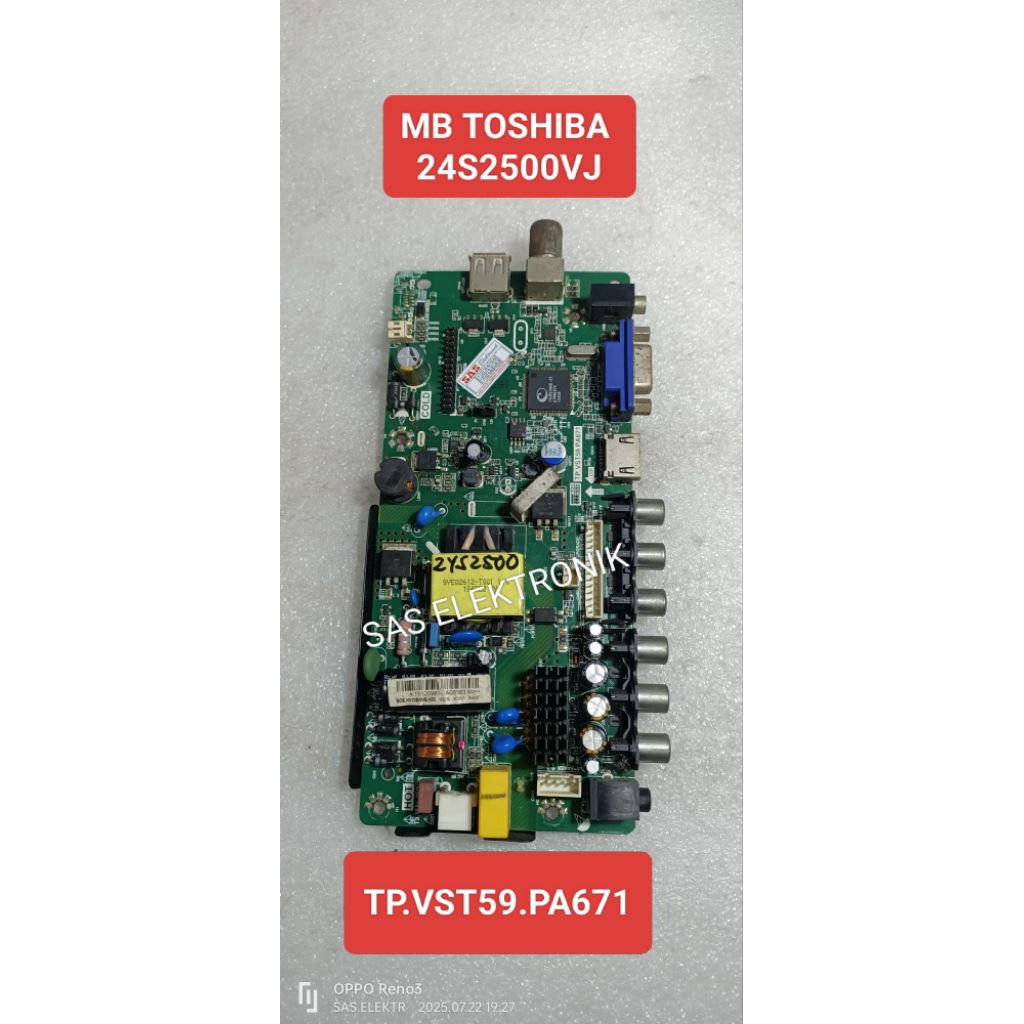 MB BOARD MOTHERBOARD MAINBOARD MESIN TV STAND BRACKET DUDUKAN LED TOSHIBA 24 INCH 24S3500VJ 24S2500 