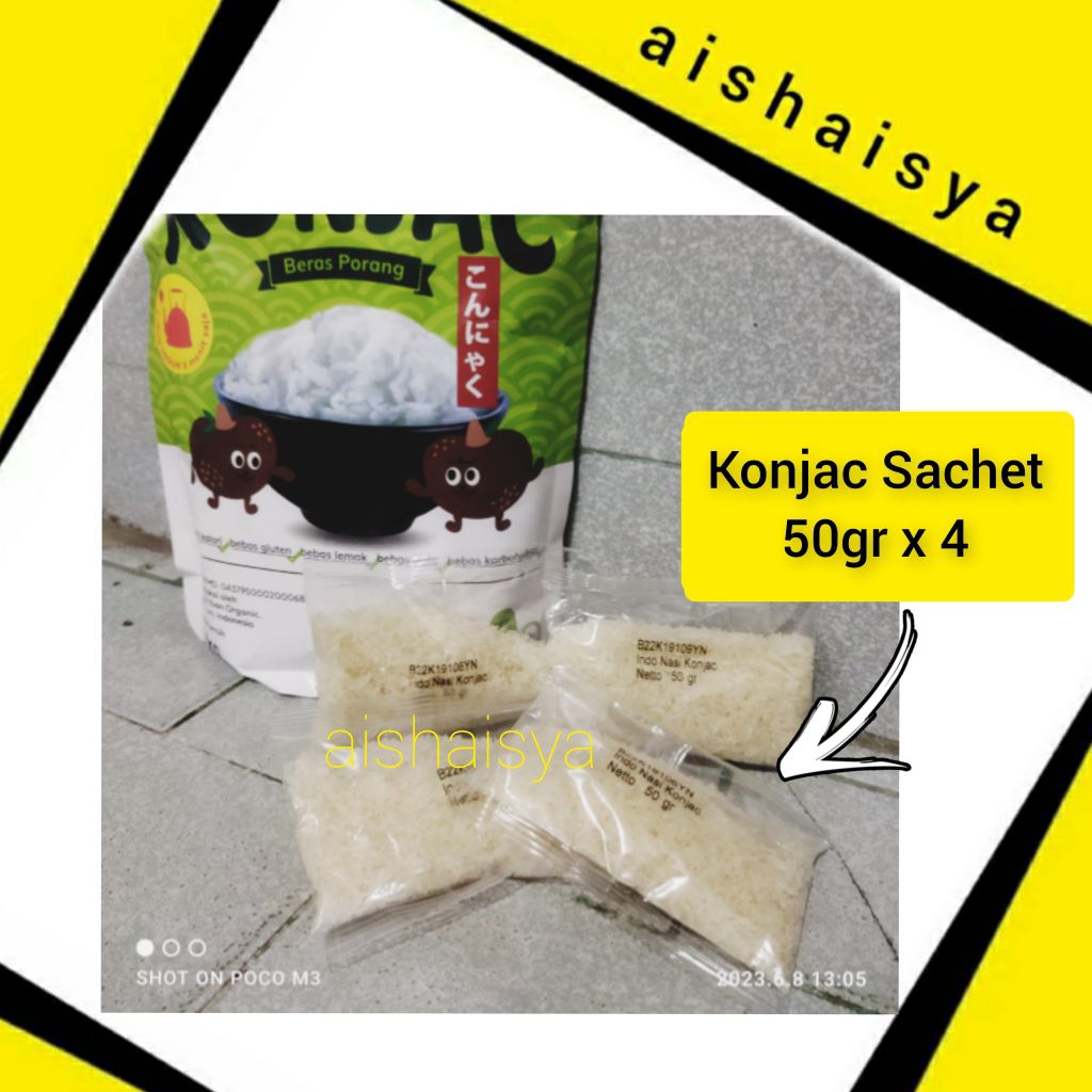 

Indo Nasi KONJAC Rice Beras Porang | Beras Shirataki Instan 200gr 200 gr