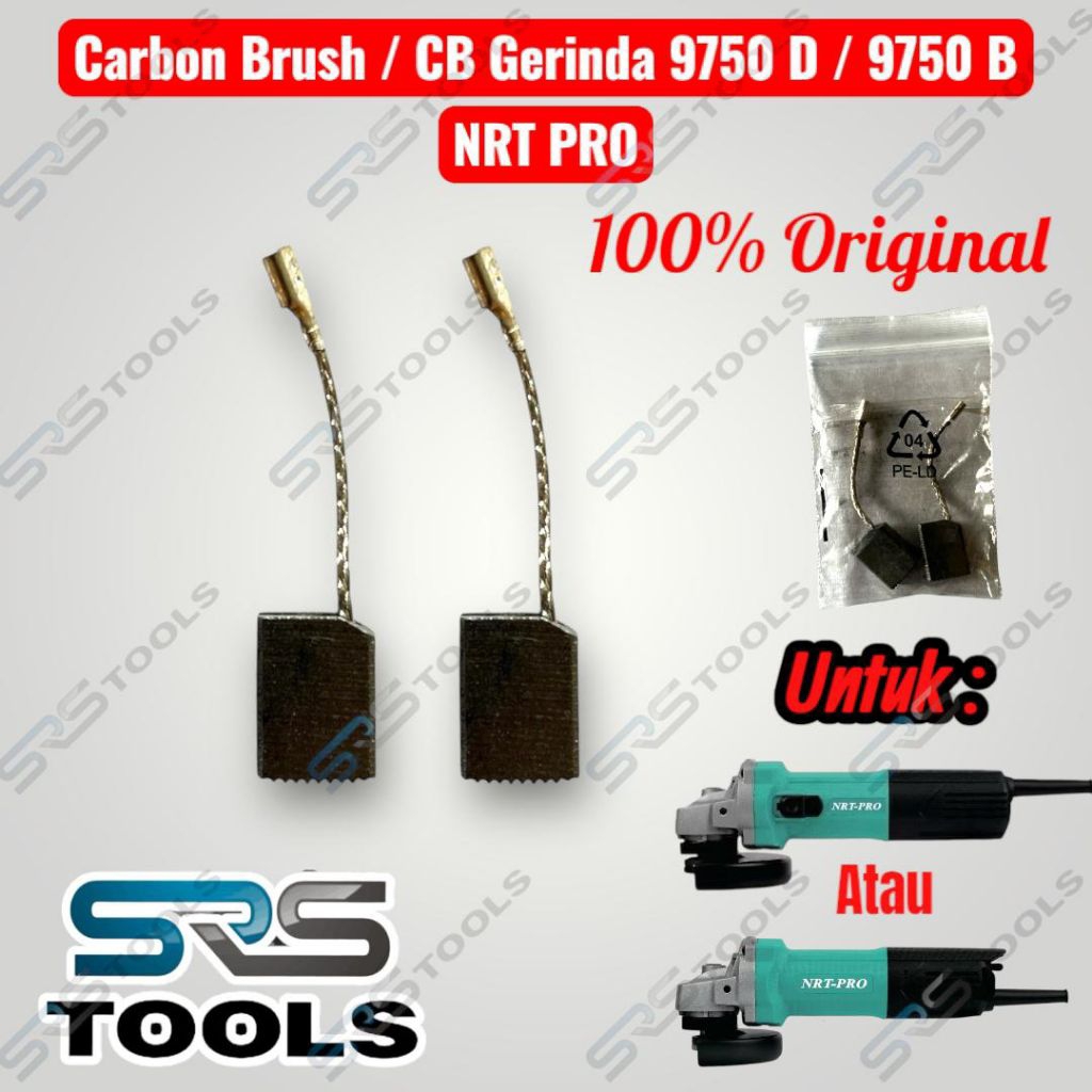 NRT PRO Carbon Brush Mesin Gerinda 9750 D B  - Arang - Spul - Sepul - Bostel - Kul
