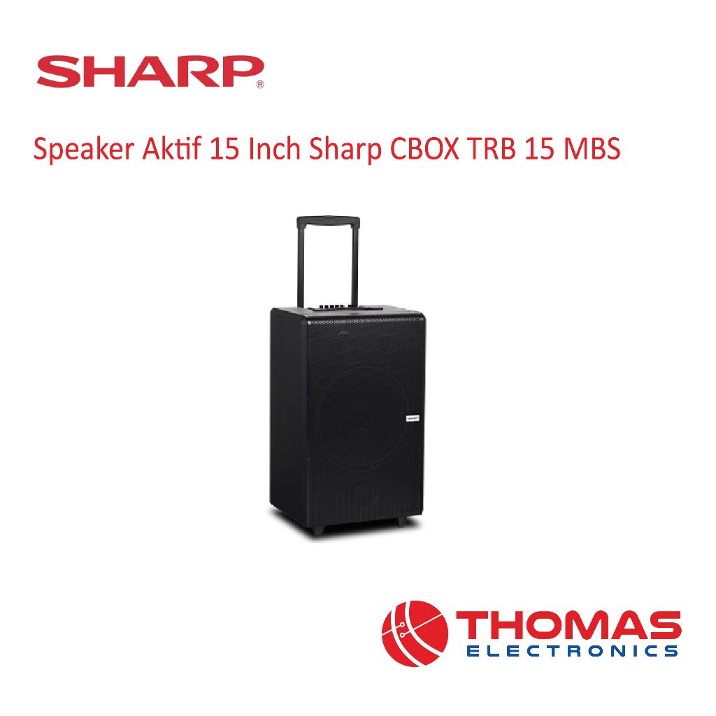 Speaker Aktif Portable Bluetooth SHARP CBOX TRB15MBS TRB 15 MBS Garansi Resmi