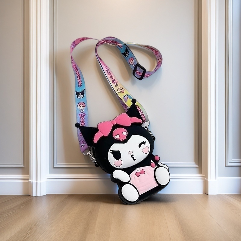 Tas Selempang Lucu Labubu untuk Anak: Dompet Koin dan Tempat HP Karakter Labubu – Praktis dan Menari