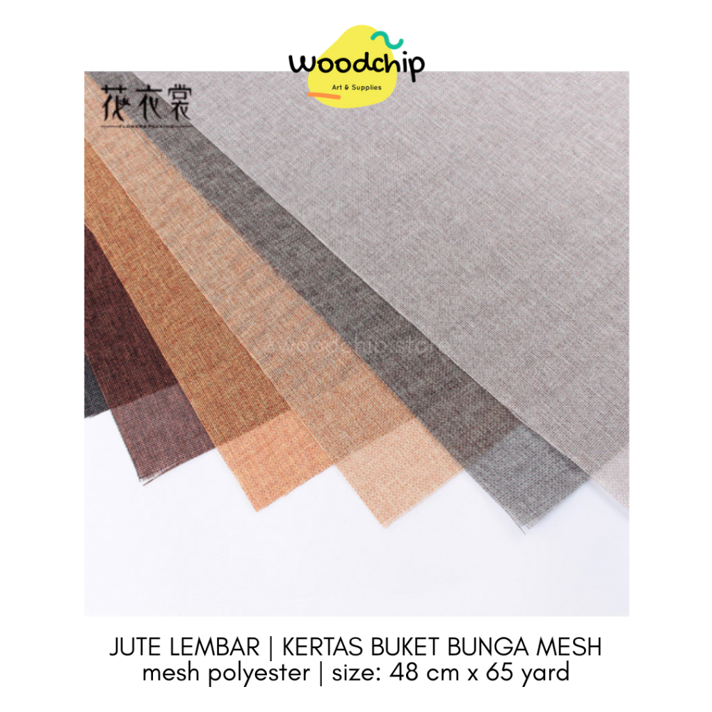 

[PACK] JUTE MESH (48 x 65 cm) | Kertas Buket Bunga Wrapping Paper Kain Hampers Mesh Polyester