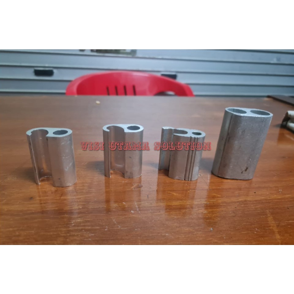 COMPRESION CONNECTOR/CCO 16-16 mm compression connektor Almunium Alat penyambung kabel.