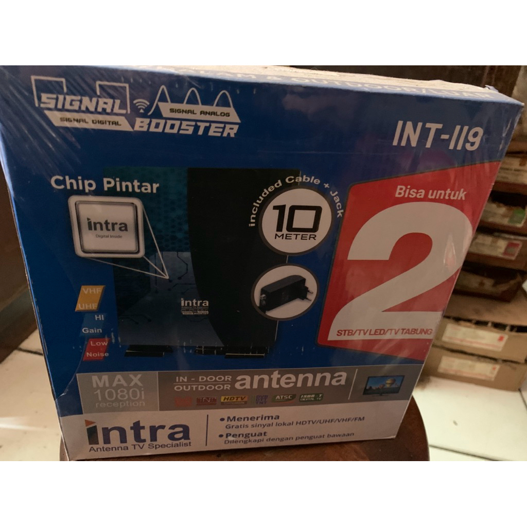 antena indoor dan outdoor merk intra