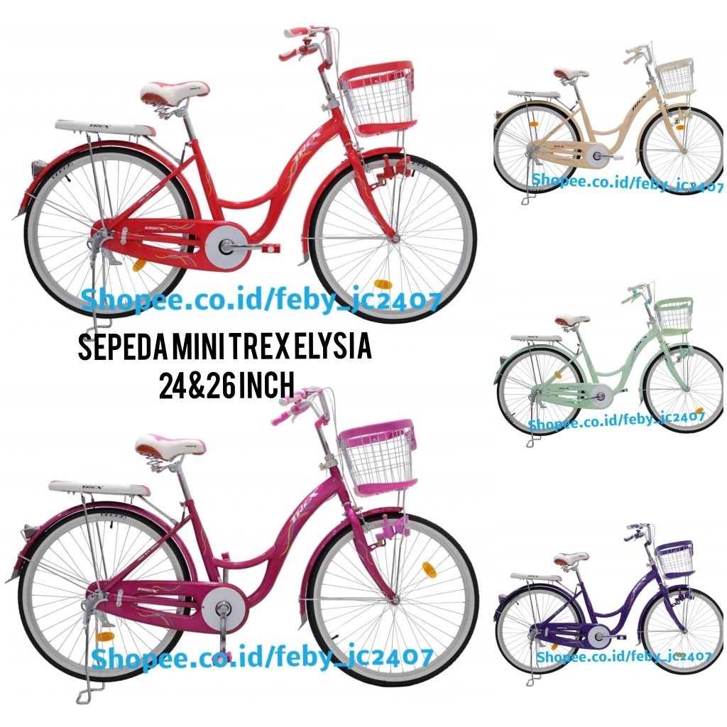 Sepeda Keranjang Remaja Dewasa Mini CTB Trex Elysia 24 26 Inch Murah