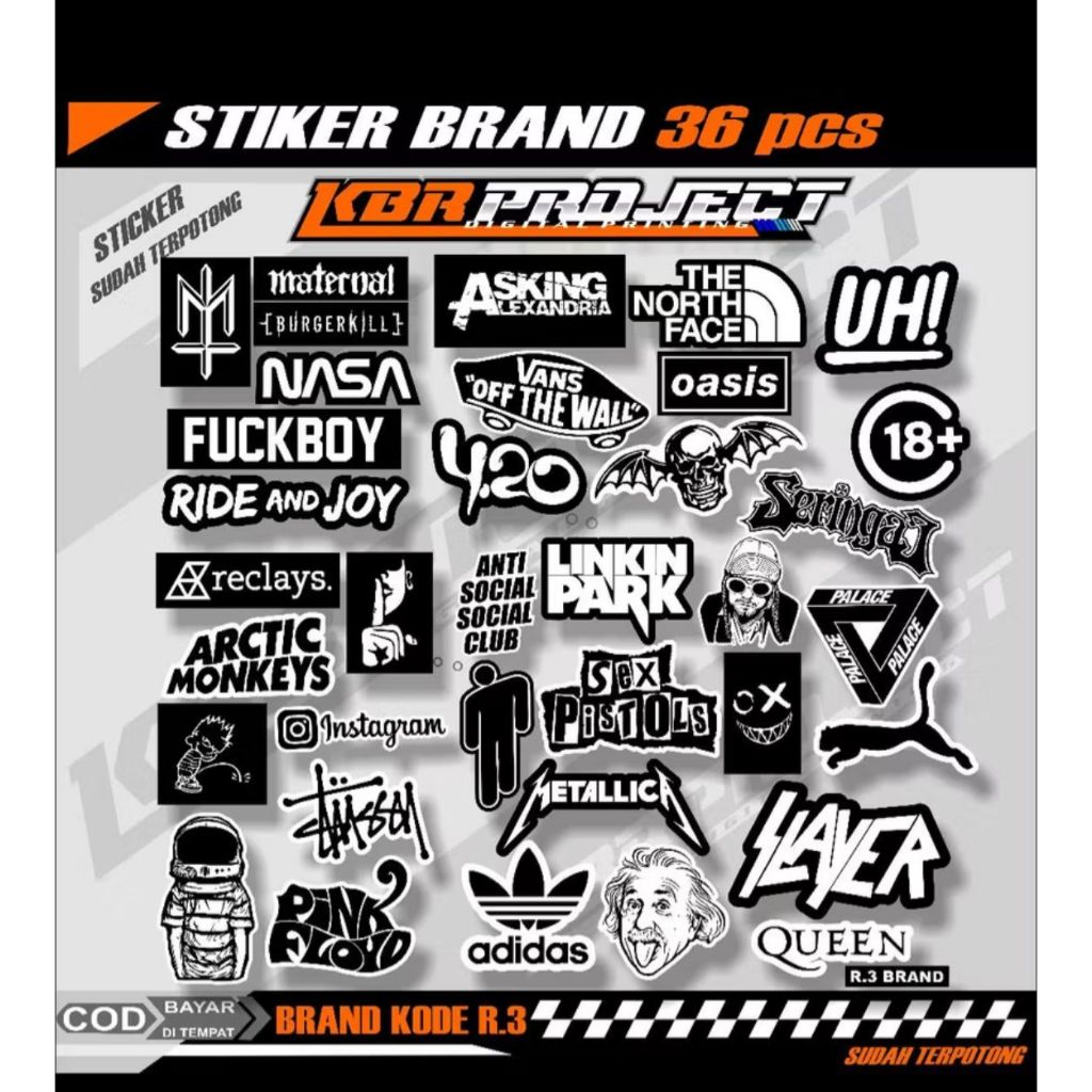 

Sticker Pack Sticker Aesthetic Anti Air untuk Personalisasi Laptop, HP, Koper dan Helm (33)
