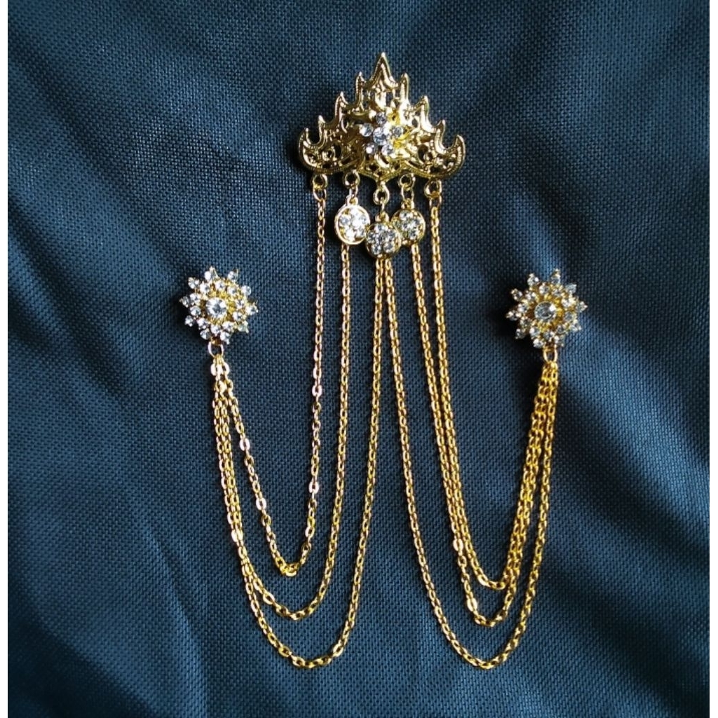 Bros kebaya rantai Bros alpaka rantai bros jas pria Bros kebaya mewah