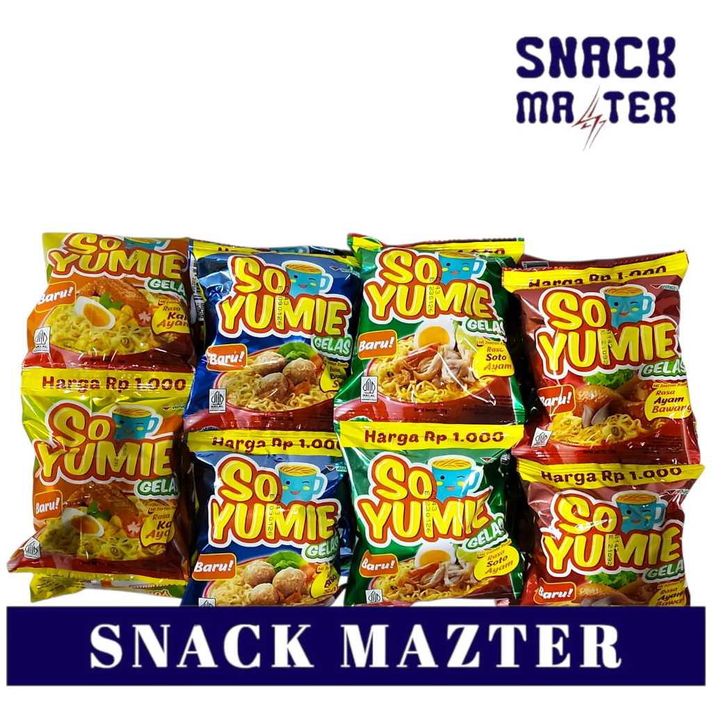 

So Yumie Mie Gelas Instant RENCENG- Netto 30 gr x 10 bks