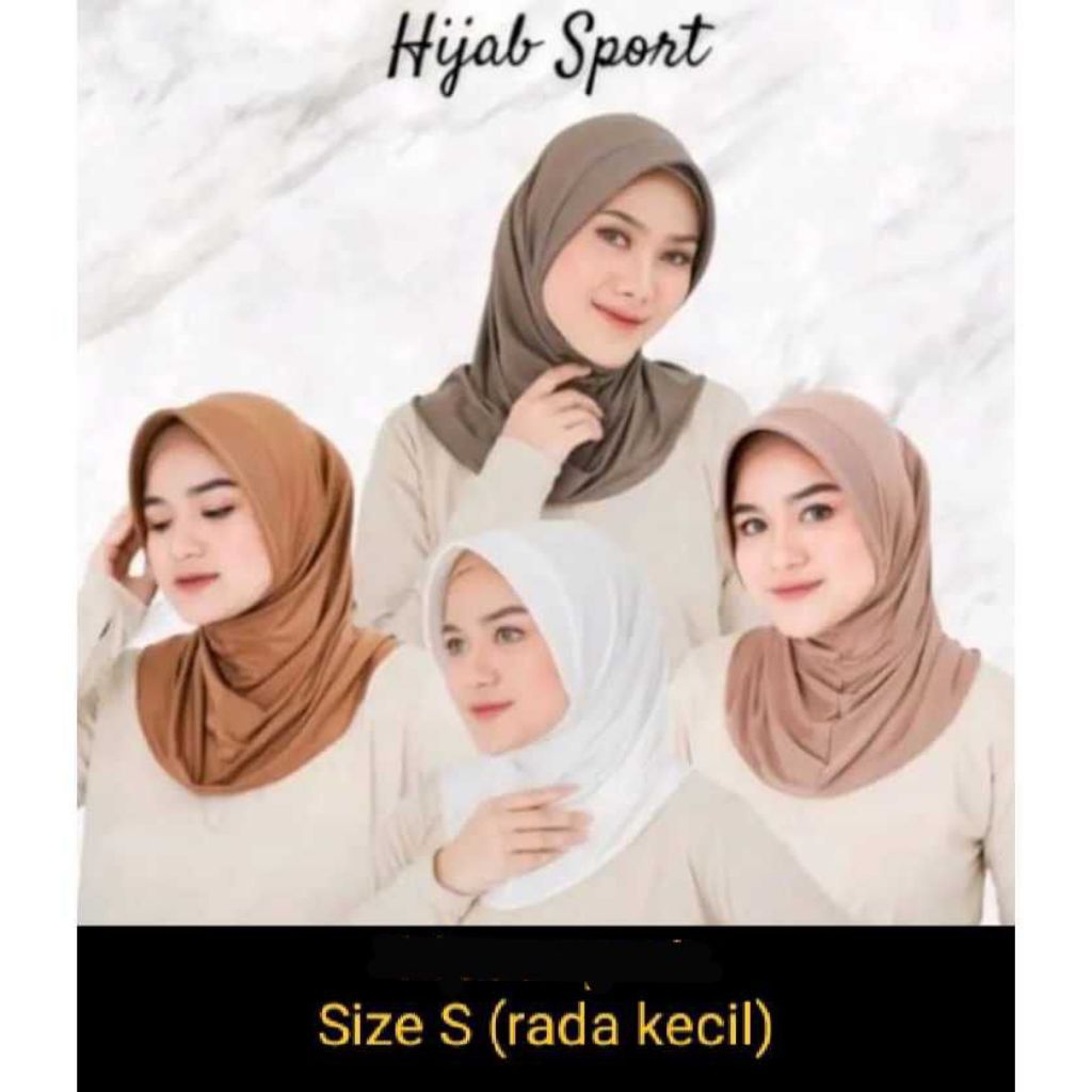 bergo hamidah hijab sport volly bergo jersey hamidah size S